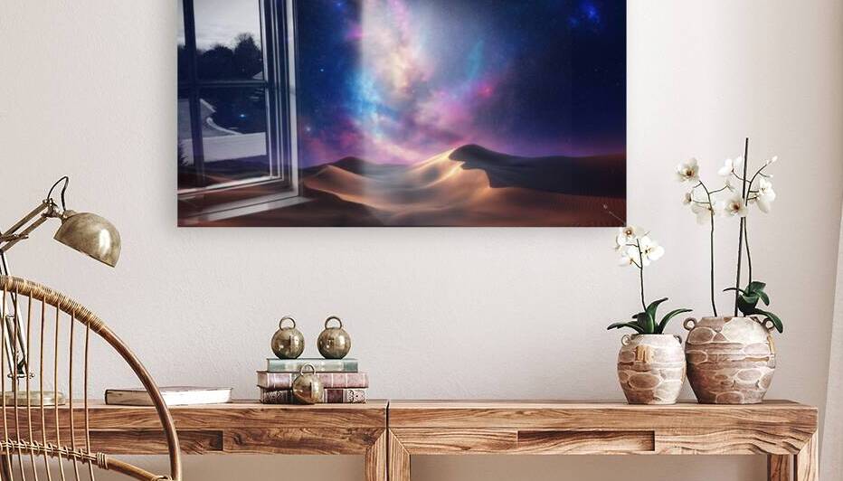 Whispers of the North  I Modern Wall Art I Abstract Floral Minimalist Prints I Premium Canvas Acrylic Framed Metal Art for Home & Office Decor by PRESTIGE ABSTRACTS