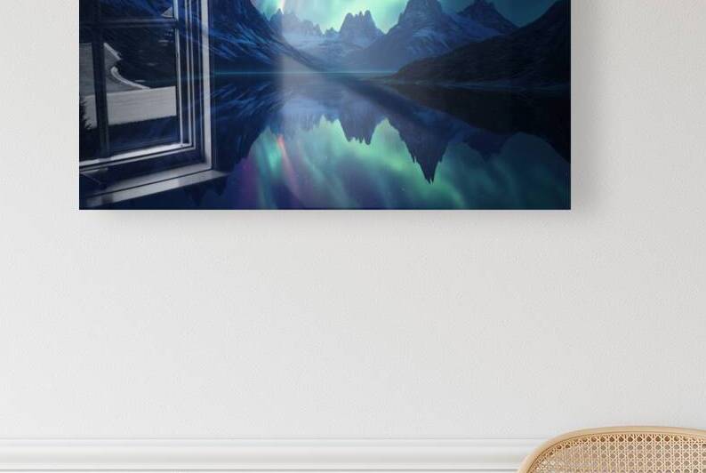 Frozen Light  I Modern Wall Art I Abstract Floral Minimalist Prints I Premium Canvas  Acrylic Framed  Metal Art for Home & Office Decor by PRESTIGE ABSTRACTS