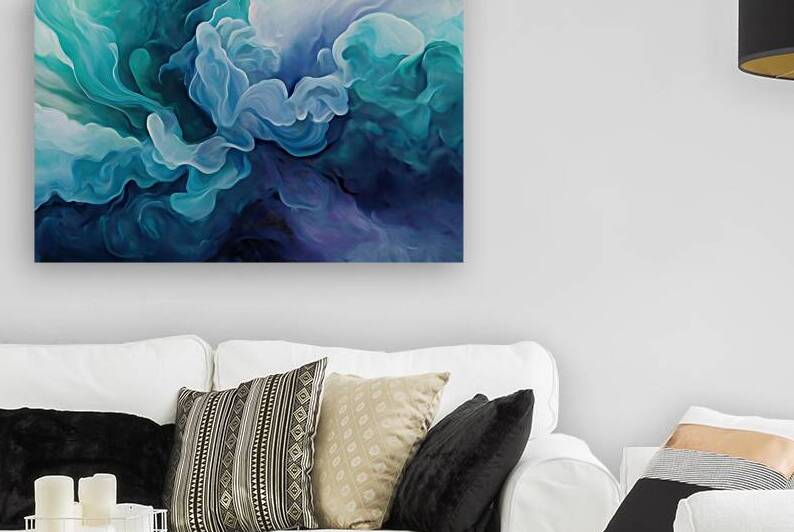 Tranquil Bloomscape  I Modern Wall Art I Abstract Floral Minimalist Prints I Premium Canvas  Acrylic Framed  Metal Art for Home & Office Decor by PRESTIGE ABSTRACTS