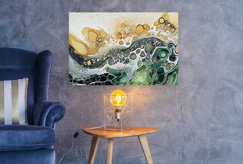 Timeless Flow  I Modern Wall Art I Abstract Floral Minimalist Prints I Premium Canvas  Acrylic Framed  Metal Art for Home & Office Decor by PRESTIGE ABSTRACTS