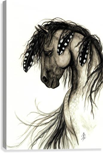 Dappled Grey Horse Canvas Print