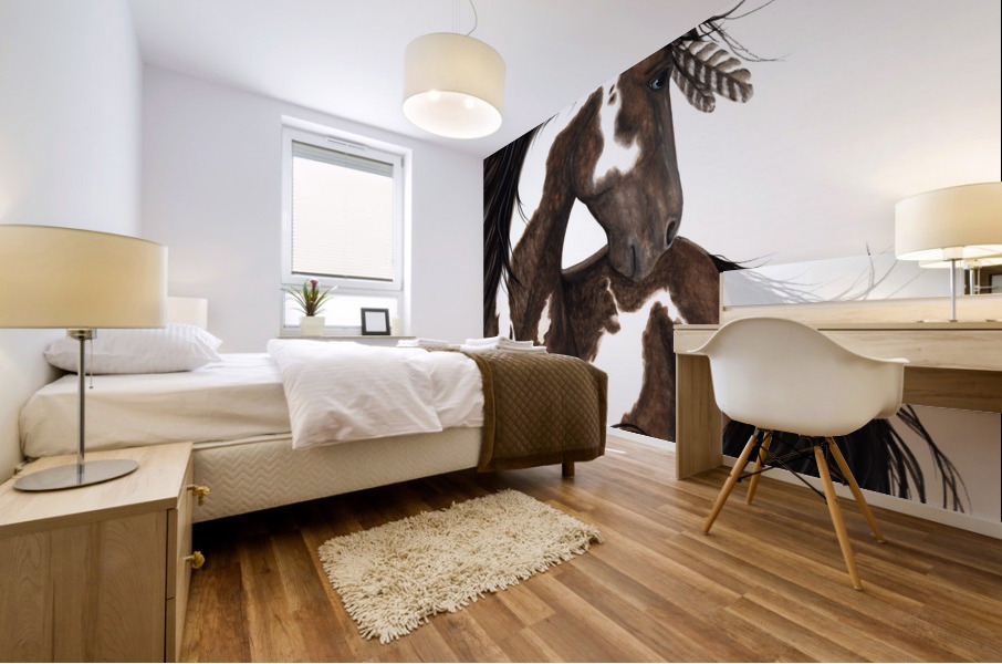 Pinto Horse Mural print