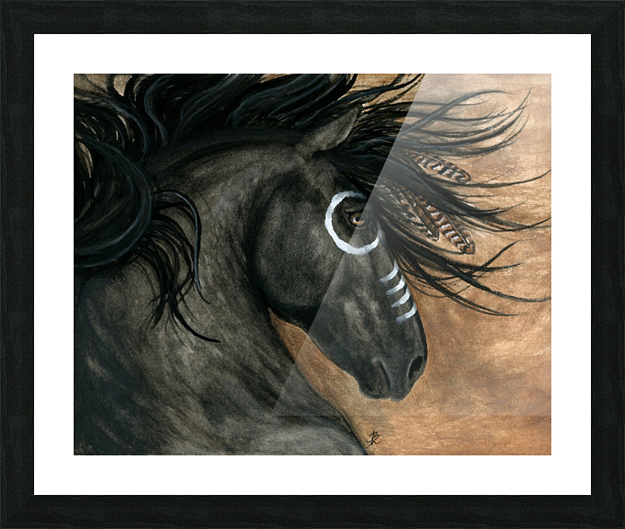 Dark Horse  Picture Frame print