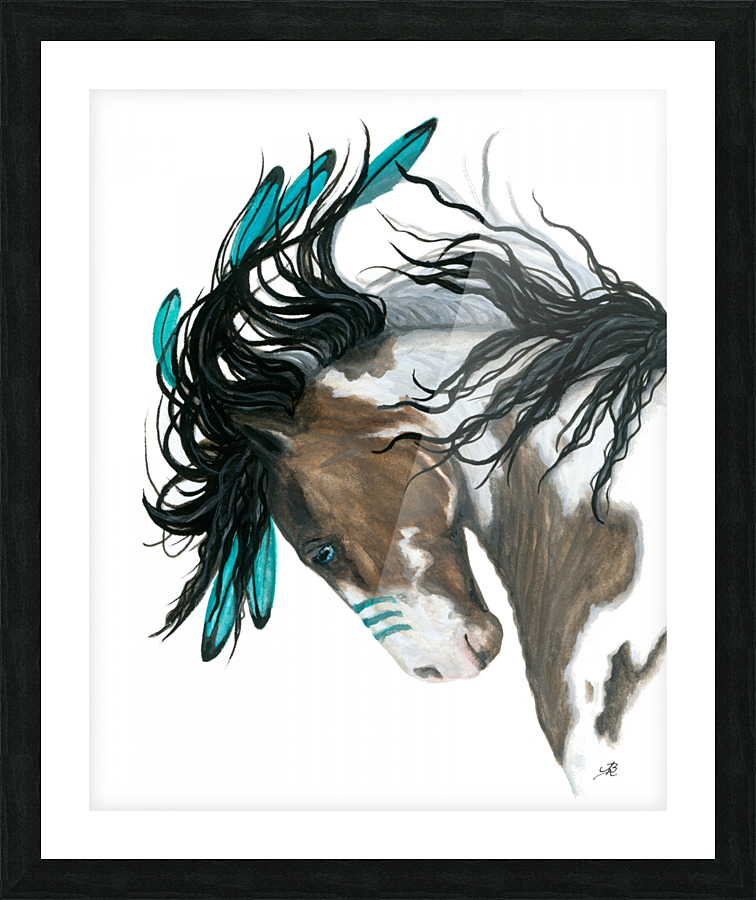 Pinto War Pony Picture Frame print