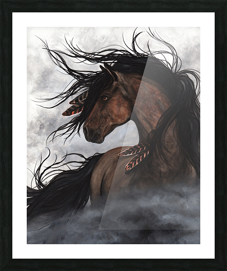 Majestic Smoke Bay Horse by AmyLyn Bihrle Wall Art