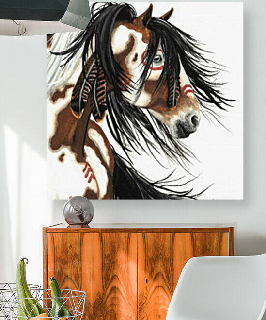 Pinto War Horse by AmyLyn Bihrle