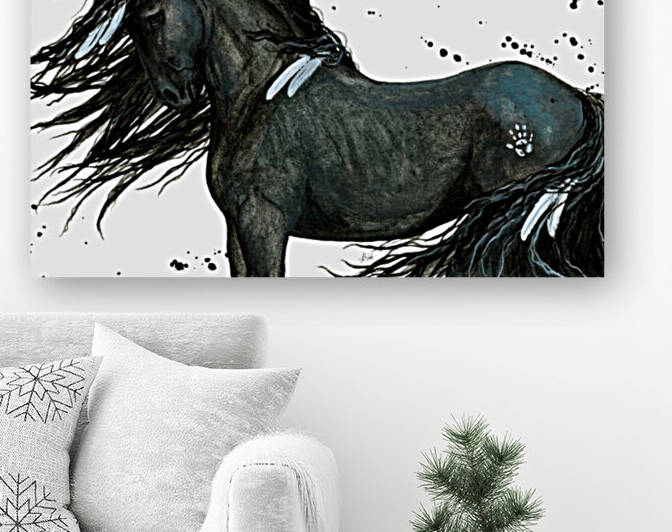 Black Stallion War Pony  by AmyLyn Bihrle