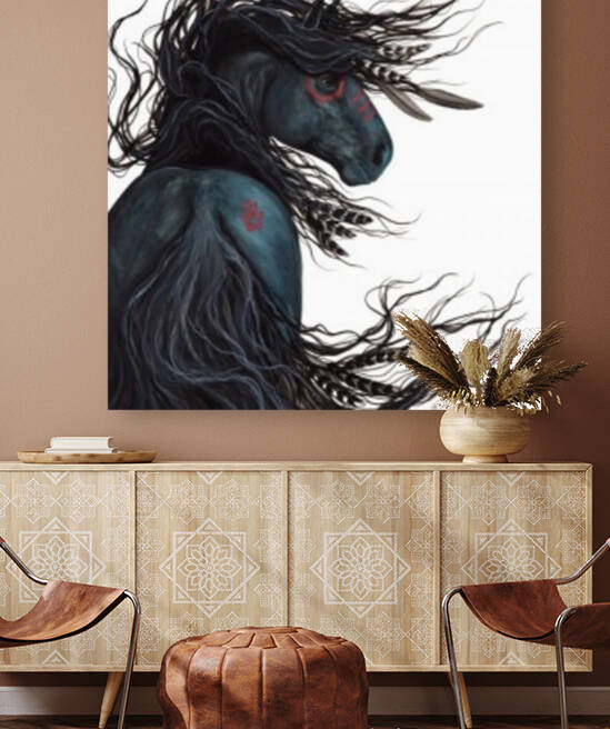 Majestic Black Horse by AmyLyn Bihrle