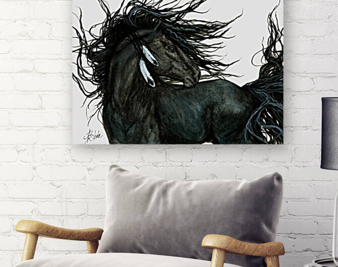 Wild Black Horse by AmyLyn Bihrle