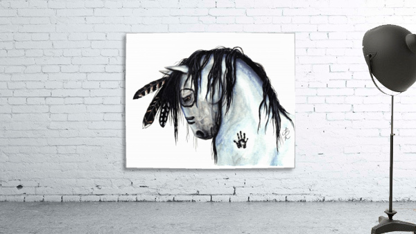 Grey Horse Wall Preview