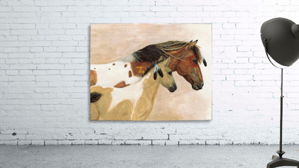 Curly Horses Wall Preview