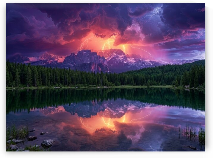 Ocean Storm Wall Art – Dramatic Seascape Print for Home or Office 1 by James Yoke