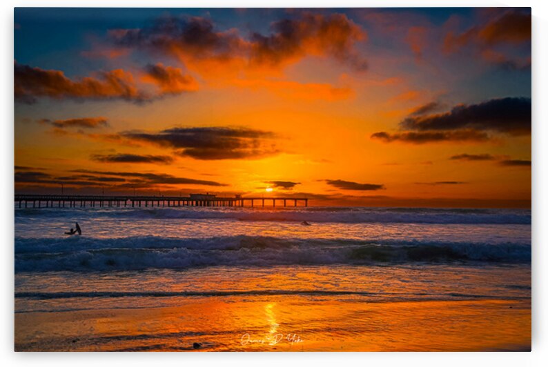 Orange San Diego Sunset by James Yoke