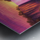 Waterfall & Sunset  Metal print