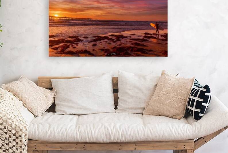 Sunset Over Ocean Beach by James Yoke