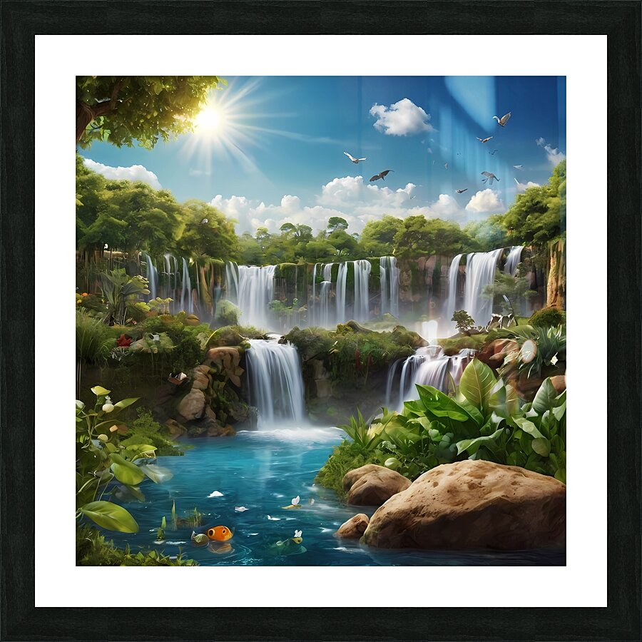 conserve water Picture Frame print