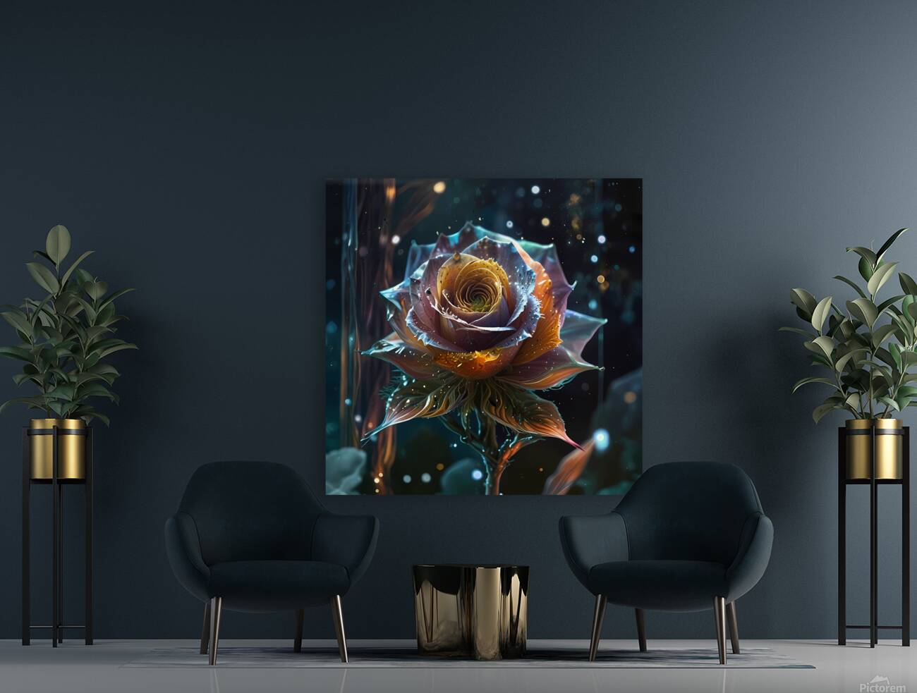 A space flower Reproduction