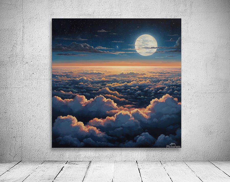 Above the night clouds Wall Preview