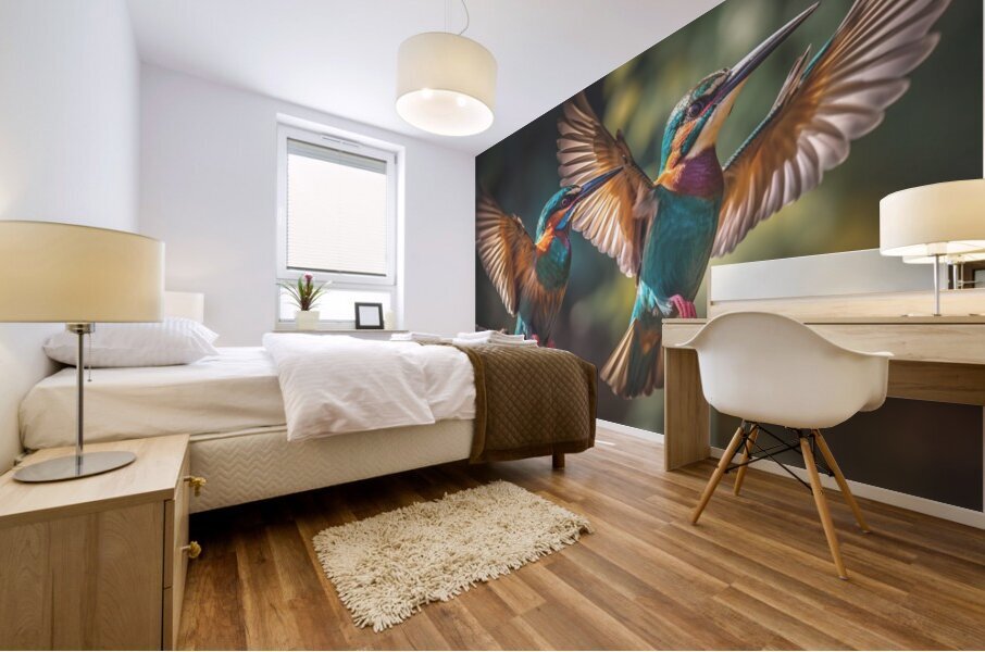 Colorful Birds Mural print
