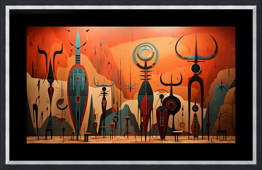 Stage Play 3 Picture Frame print