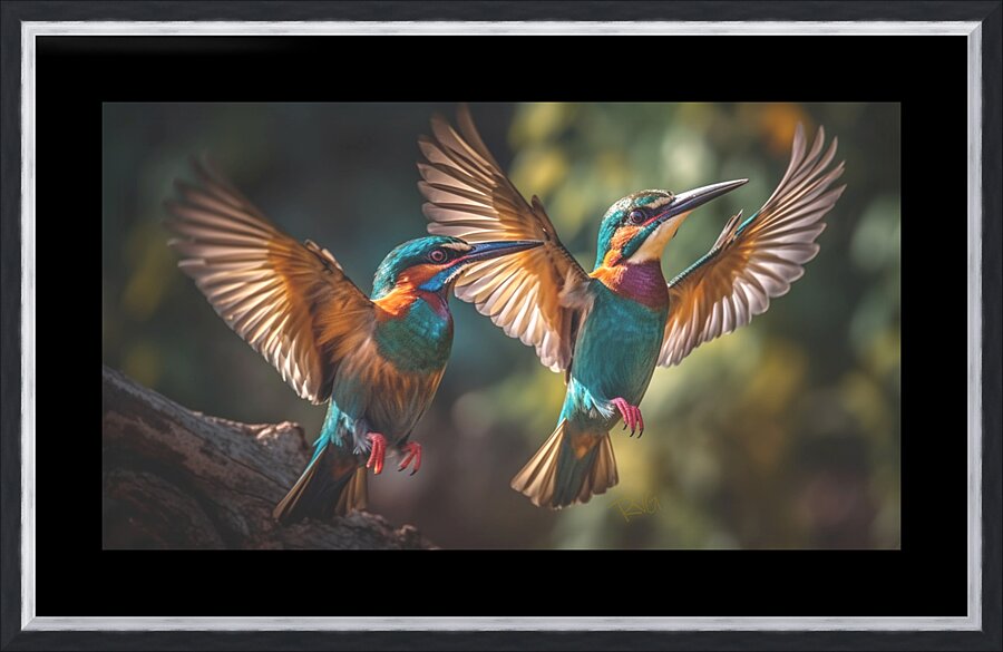 Colorful Birds Picture Frame print