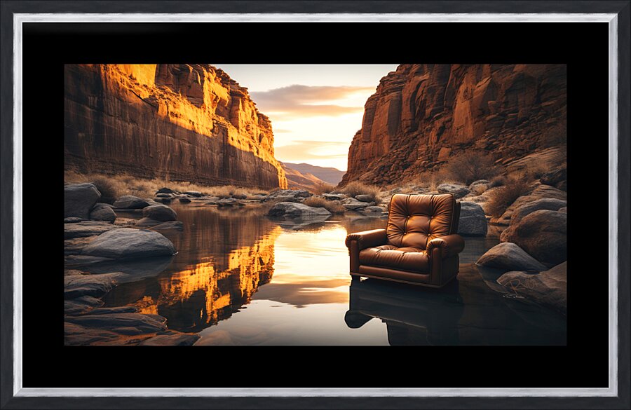 Sitn Here Picture Frame print