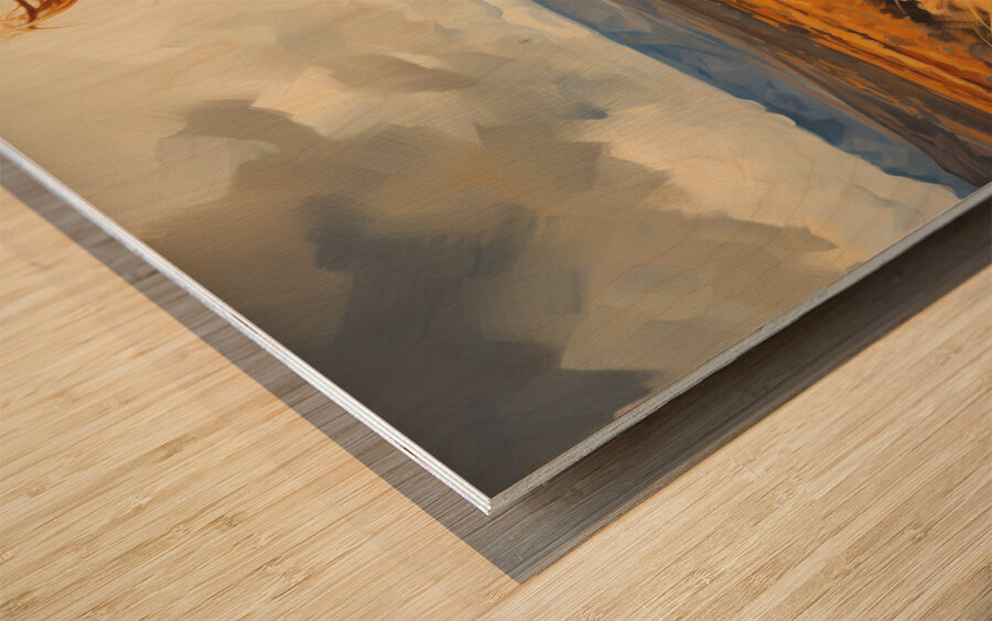 Blue Eyes Wood print