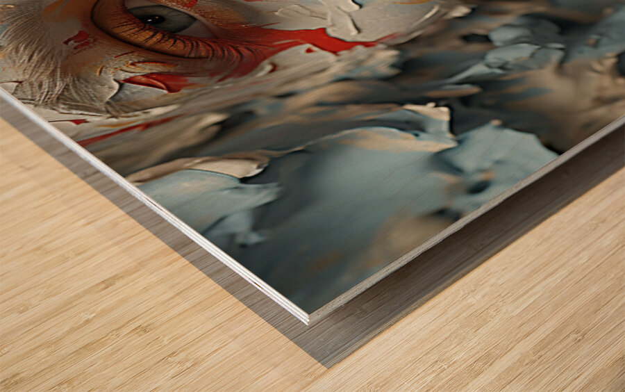 Face Paint Wood print