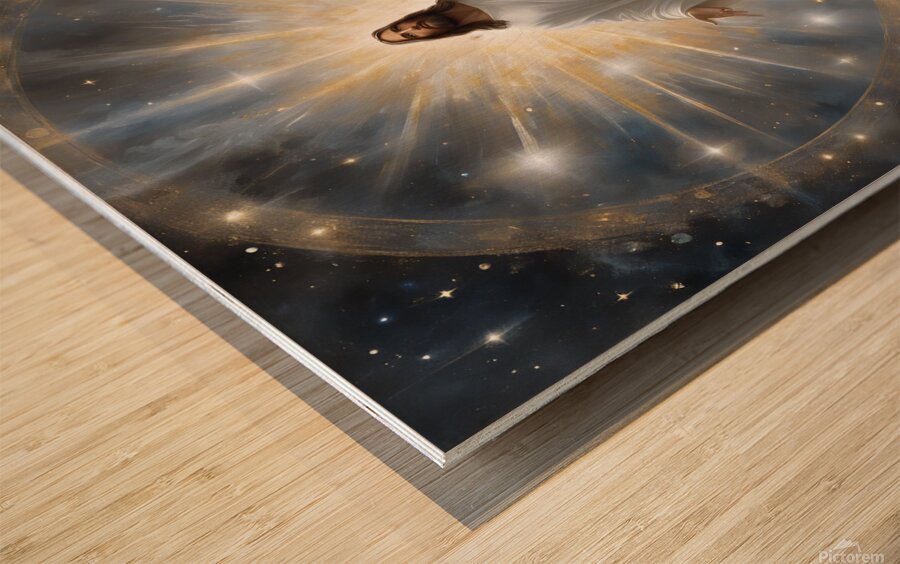0 A mesmerizing portrayal of celestial beauty the Wood print