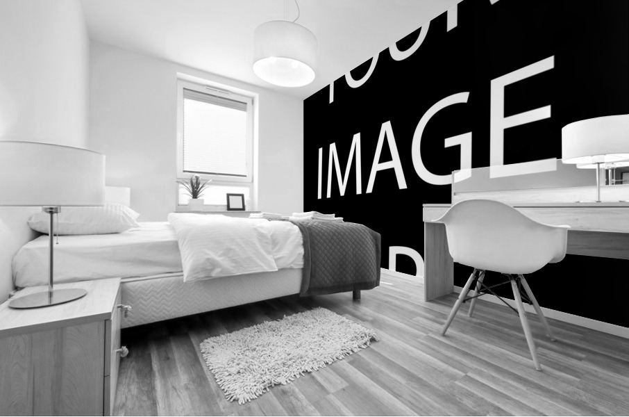 YOUR IMAGE HERE BLACK Mural print