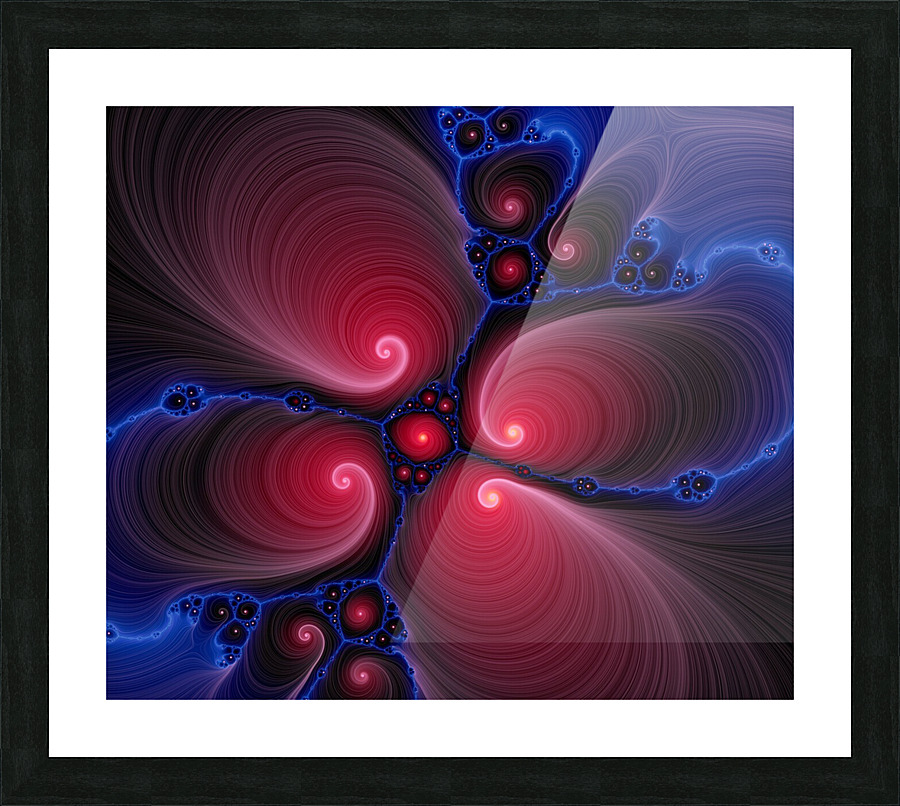 Fractal Flower  Picture Frame print