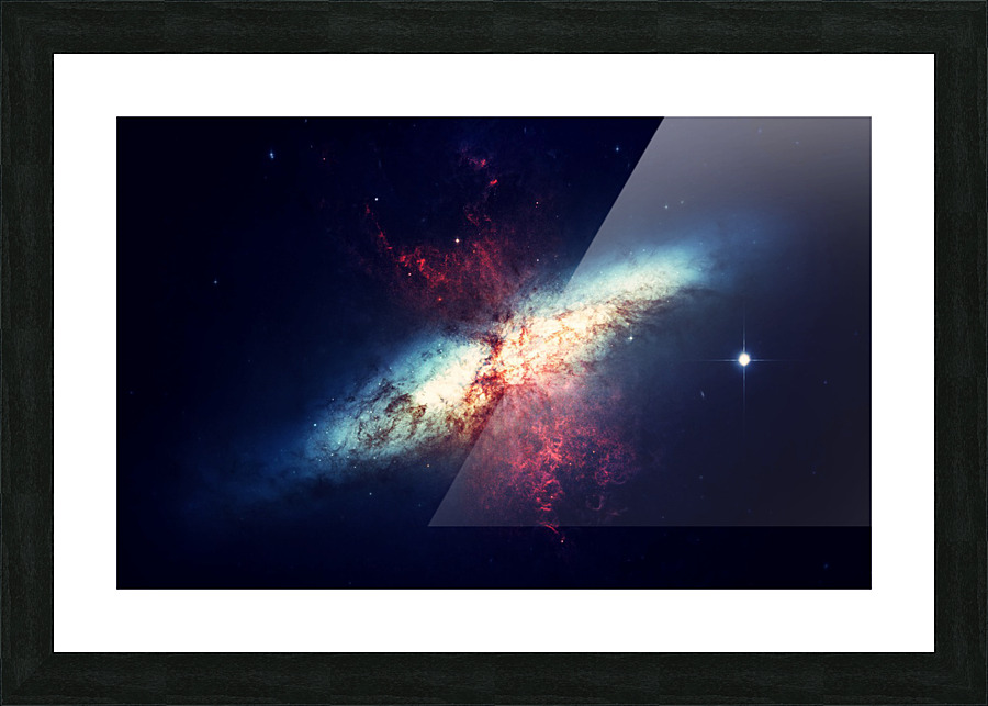 Rainbow Supernova  Picture Frame print