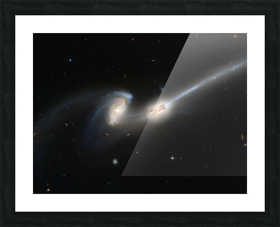 Double Spiral Galaxies  Picture Frame print