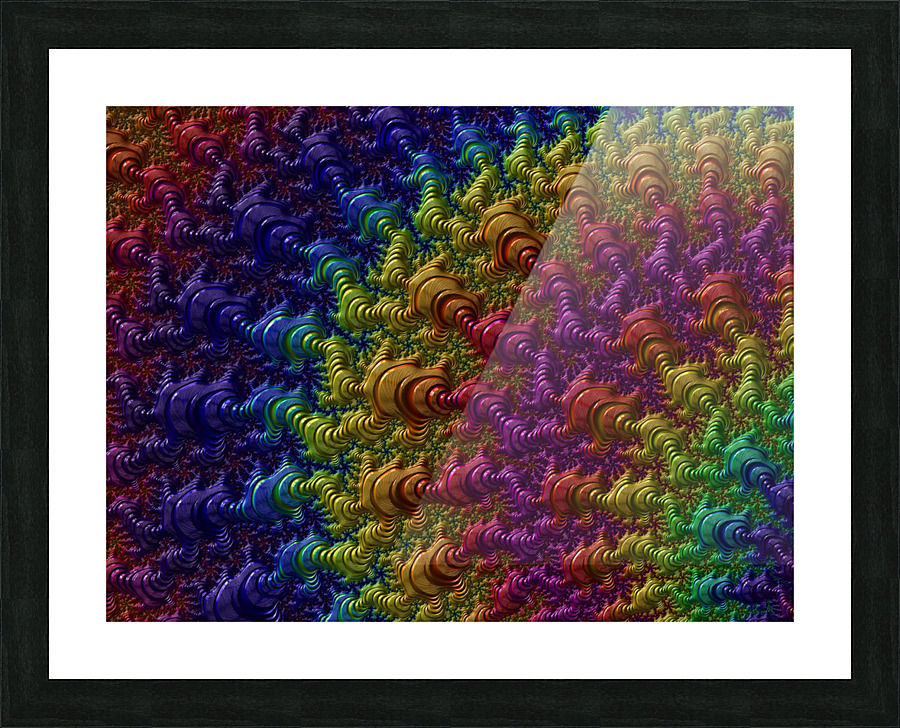 Fractal Ripple  Picture Frame print
