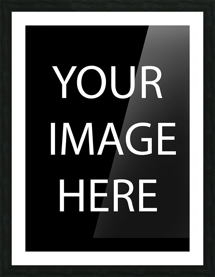 YOUR IMAGE HERE BLACK Picture Frame print