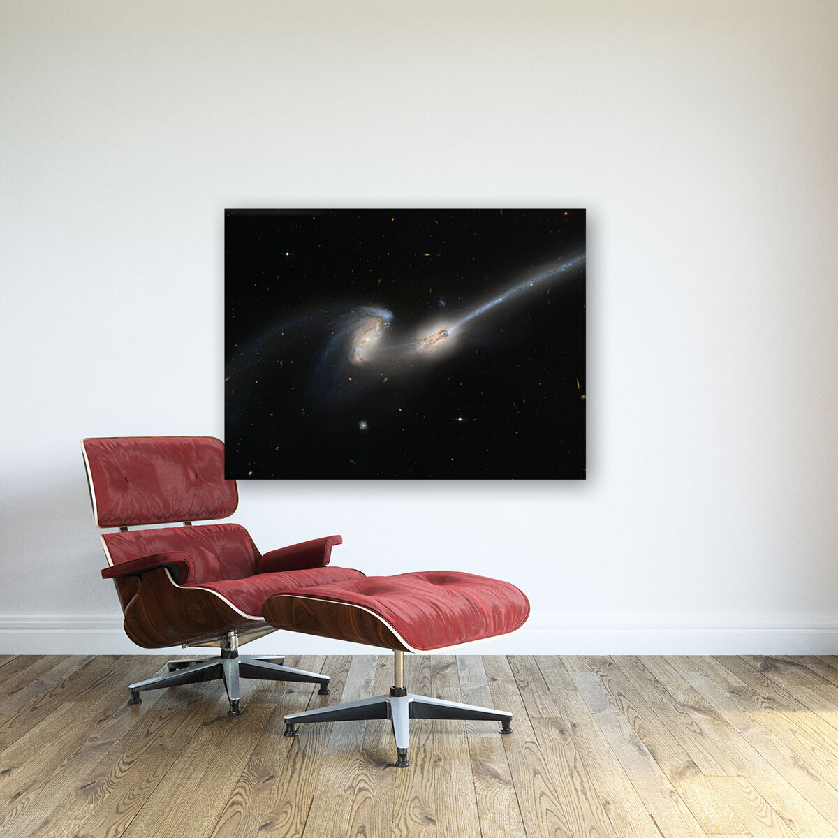 Double Spiral Galaxies  Reproduction