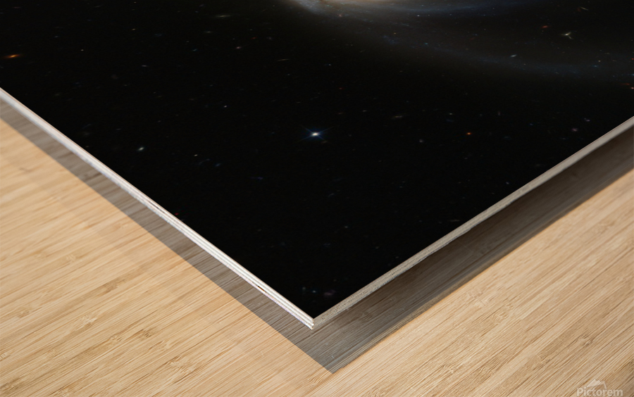 Double Spiral Galaxies  Wood print