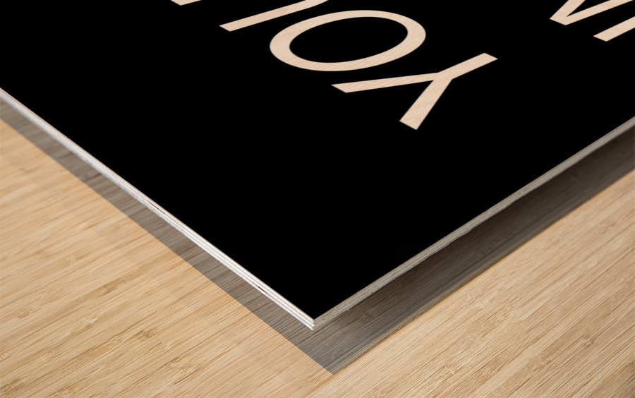 YOUR IMAGE HERE BLACK Wood print