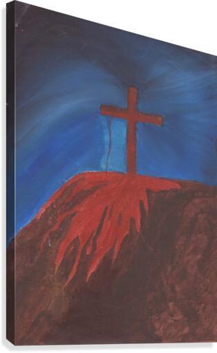 Bloody Cross Canvas Print