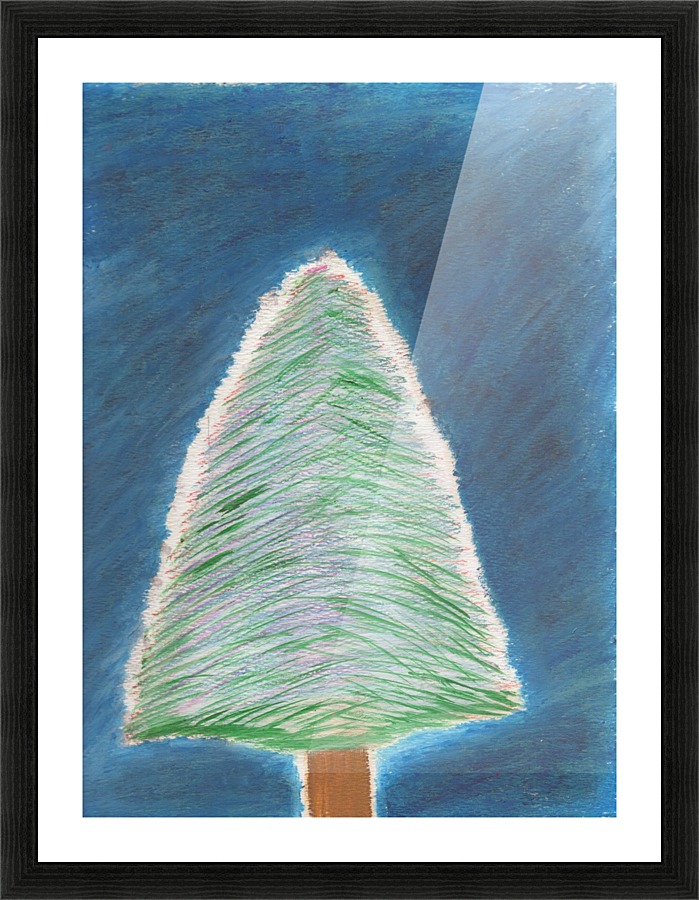 Christmas Tree Picture Frame print