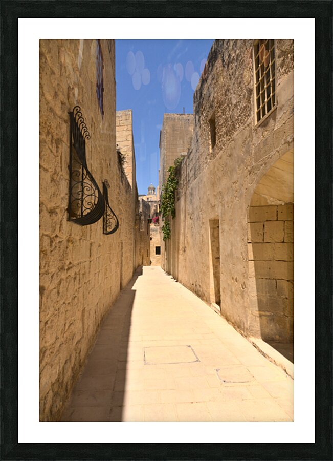 Slient City Malta Picture Frame print