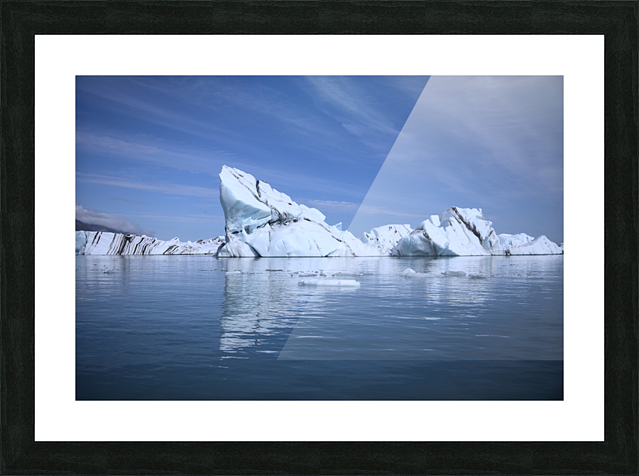Icelandic Summer Iceberg Picture Frame print