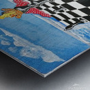 The King Metal print