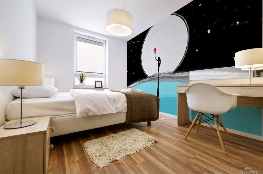 Moon Shadow Mural print