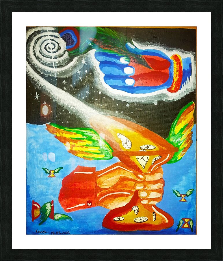 Space Time & Matter Picture Frame print