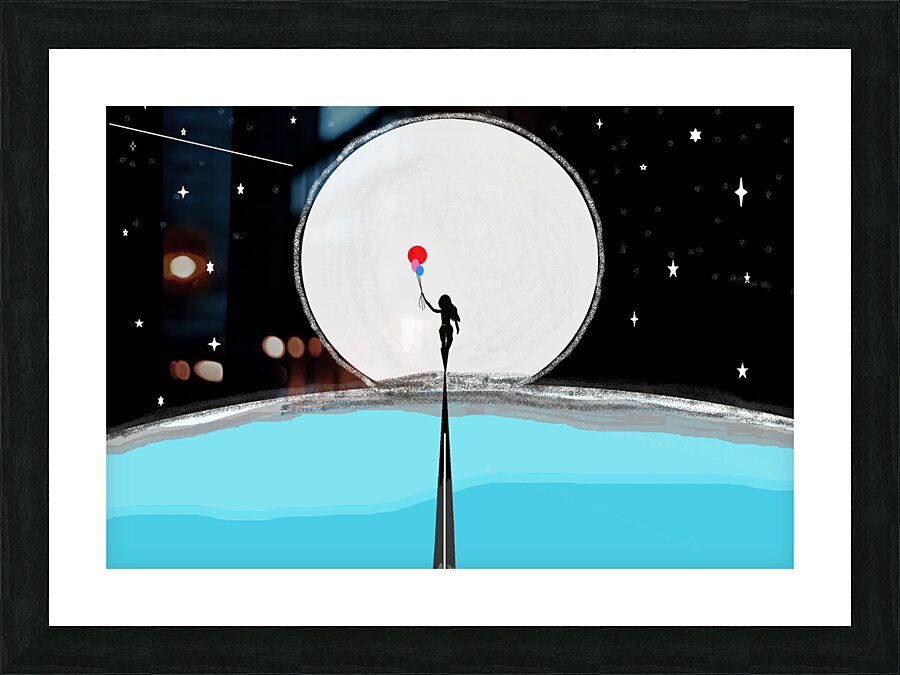 Moon Shadow Picture Frame print