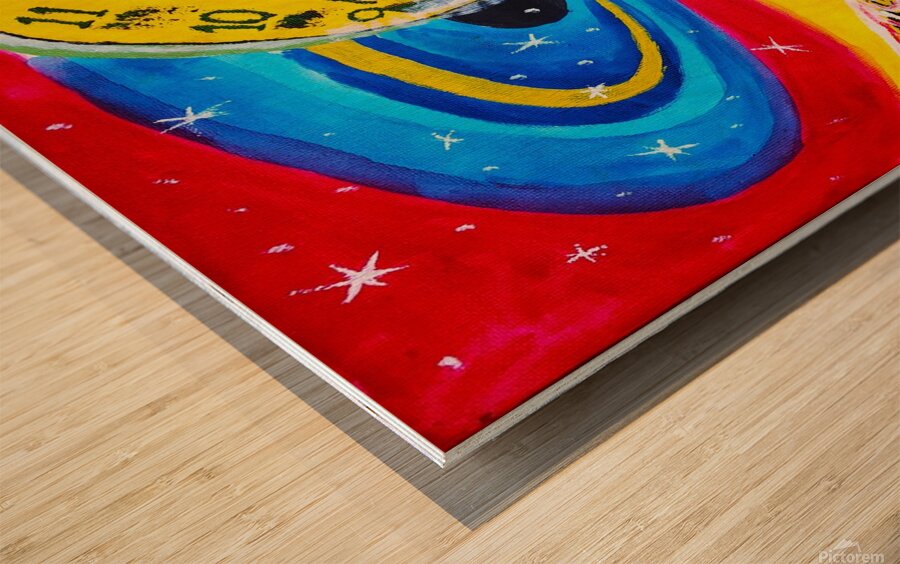 Space Time & Matter 3 Wood print