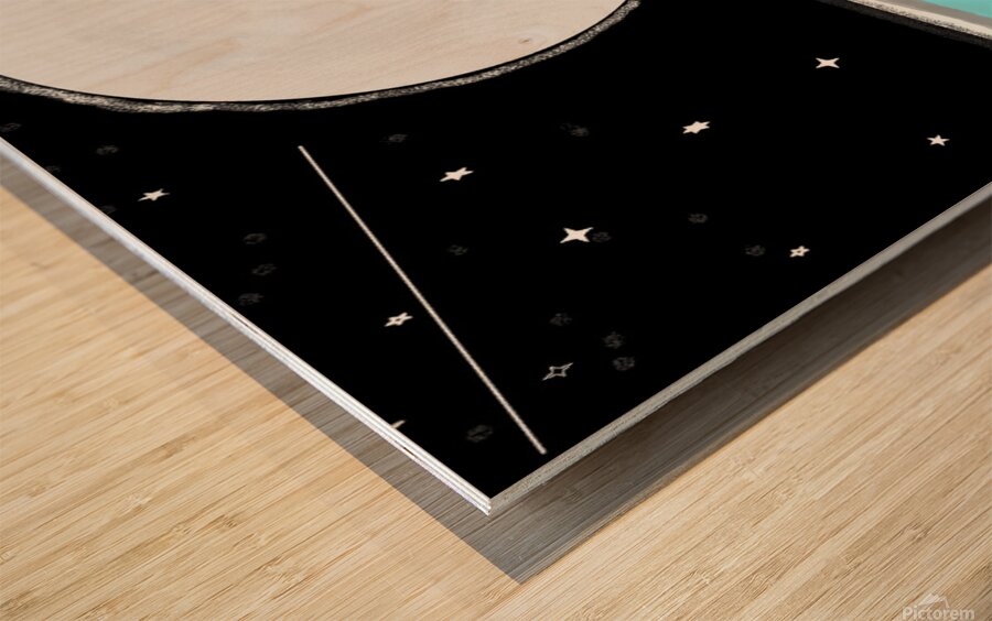 Moon Shadow Wood print