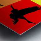 Pop Art Cranes  2 Metal print