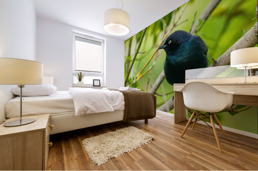 Brewers Blackbird Mural print